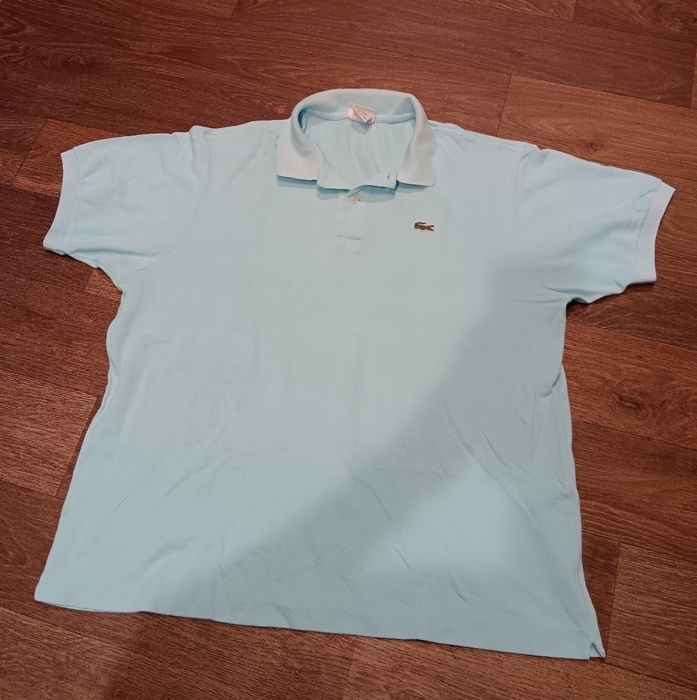 Lacoste Men's Sky Blue Polo Shirt Sz L